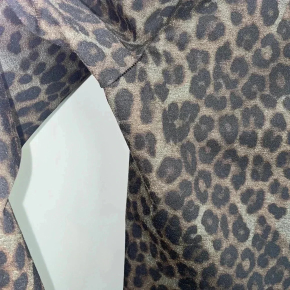 EUC Soft Surroundings Onca Ponte Pants Leopard Animal Print Sz Medium Petite PM - Picture 4 of 7